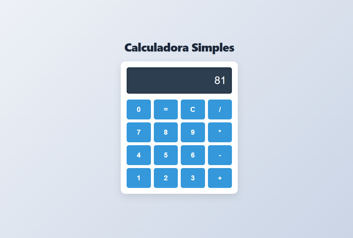 Projeto Calculadora React